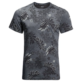 T-Shirt Jack Wolfskin Leaf Pebble Grey All Over Herren