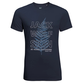 T-Shirt Jack Wolfskin Mens Island Hill Night Blue