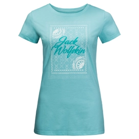 T-Shirt Jack Wolfskin Womens Sea Breeze Aqua