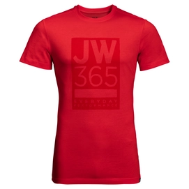 T-Shirt Jack Wolfskin Mens 365 Peak Red