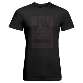 T-Shirt Jack Wolfskin Mens 365 Black