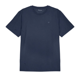 T-shirt KnowledgeCotton Apparel Homme Loke Badge Tee Insigna Blue melange
