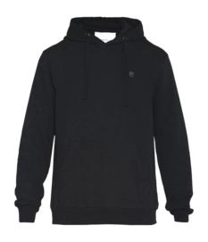 KnowledgeCotton Apparel Men Arvid Basic Hood Badge Sweat Black Jet Hoodie