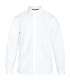 Shirt KnowledgeCotton Apparel Men Alf Regular Crispy Cotton Shirt Bright White