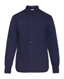 Shirt KnowledgeCotton Apparel Men Alf Regular Crispy Cotton Shirt Total Eclipse