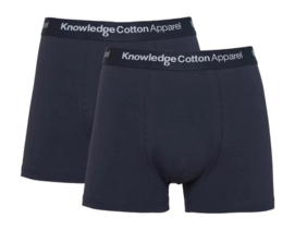 Boxers KnowledgeCotton Apparel Men Anchor 2 Pack Total Eclipse