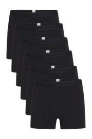 Boxers KnowledgeCotton Apparel Men Anchor 6 Pack Black Jet
