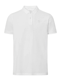 Poloshirt KnowledgeCotton Apparel Toke Basic Badge Herren Bright White
