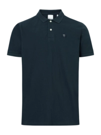 Poloshirt KnowledgeCotton Apparel Toke Basic Badge Herren Total Eclipse