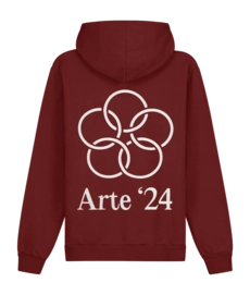Hoodie Arte Antwerp Men Hank Back Rings Bordeaux