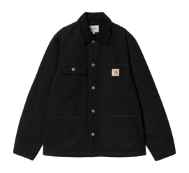 Manteau Carhartt WIP Unisexe Michigan Coat Black / Black Aged Canvas