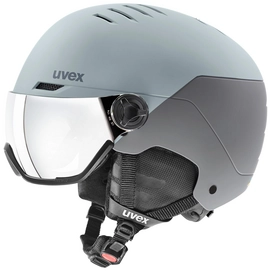 Skihelm Uvex Wanted Visor Glacier / Rhino Mat