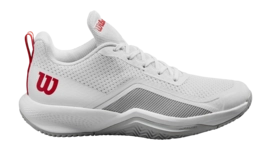 Tennis Shoe Wilson Women Rush Pro Lite White Pearl Blue Wilson Red
