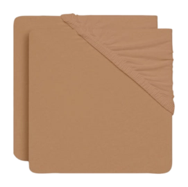Spannbettlaken Jollein Jersey Biscuit (2er-Pack)