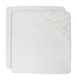 Spannbettlaken Jollein Jersey Ivory (2er-Pack)