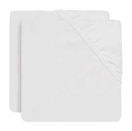 Spannbettlaken Jollein Baumwolle White (2pack)