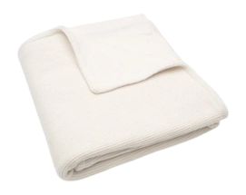 Draps pour Lit d'Enfant Jollein Couverture Basic knit Ivory/Coral Fleece