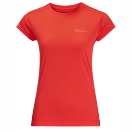 T-shirt Jack Wolfskin Femme Prelight S/S Tango Orange-L