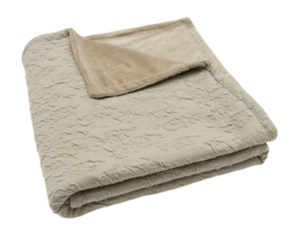 Draps pour Lit d'Enfant Jollein Couverture Lit Soft Waves Olive Green/Velvet
