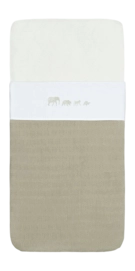Draps pour Lit d'Enfant Jollein Laken Animals Olive Green