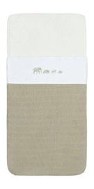 Wieglaken Jollein Laken Wieg Animals Olive Green