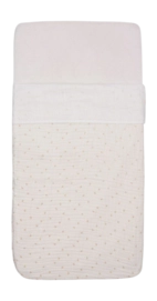Laken für Babywiege Jollein Laken Wiege Slub Ivory