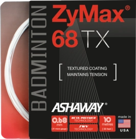 Badmintonsnaar Ashaway Zymax 68 TX White (0.68mm/10m)