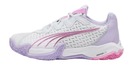 Chaussures de Padel PUMA Women NOVA Elite Silver Mist PUMA White Vivid Violet