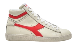 Sneaker Diadora Game L High Fluo Waxed Damen Super White Hot Coral