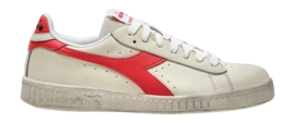 Baskets Diadora Femme Game L Low Fluo Waxed Super White Hot Coral