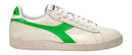Diadora Women Game L Low Fluo Waxed White Dd Green
