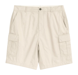 Korte broek KnowledgeCotton Apparel Men Fig Loose Cargo Poplin Light Feather Gray