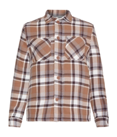 Shirt KnowledgeCotton Apparel Men Checked Brown