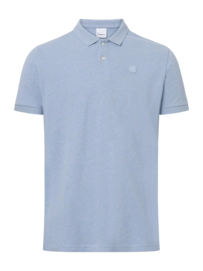 Polo KnowledgeCotton Apparel Men Toke Basic Badge Sky Way Melange