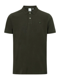 Polo KnowledgeCotton Apparel Men Toke Basic Badge Green Melange