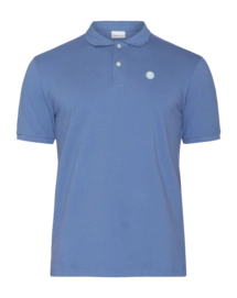 Polo KnowledgeCotton Apparel Men Toke Basic Badge Moonlight Blue