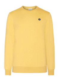 Pull KnowledgeCotton Apparel Homme Erik Basic Badge Sweat Misted Yellow