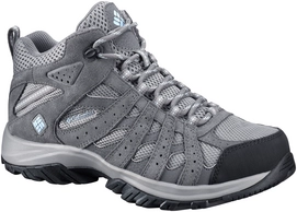 Walking Boots Columbia Women Redmond XT Mid Waterproof Light Grey Oxygen