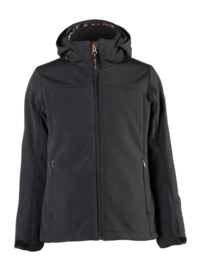 Ski jas Brunotti Girls Ariesta-N-JR Softshell Jacket Black