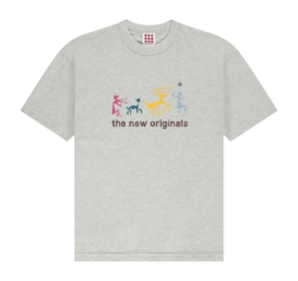 T-Shirt The New Originals Homme Fredasso Tee Light Grey Melange