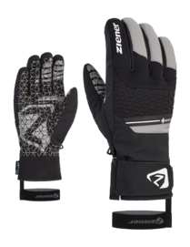 Gloves Ziener Men Granit GTX AW Ski Alpine Stone Grey Black