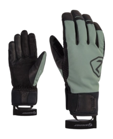 Gloves Ziener Men Gaspar AS PR Ski Alpine Green Mud