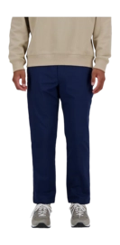 Broek New Balance Men Twill Straight Pant 28 Navy Blue