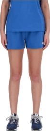 Korte broek New Balance Women Sport Essentials French Terry Short Blue Agate