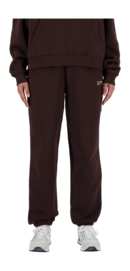 Trainingsbroek New Balance Women Linear Heritage Brushed Back Fleece Sweatpant Black Coffee