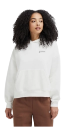 Pull New Balance Women Linear Heritage Brushed Back Fleece Hoodie Sea Salt