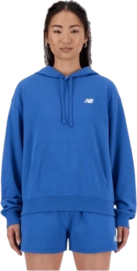 Hoodie New Balance Women Sport Essentials French Terry Hoodie Blue Agate