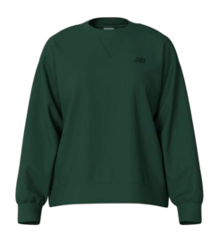 Trui New Balance Women Athletics French Terry Crew Nightwatch Green