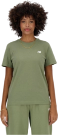 T-Shirt New Balance Women Sport Essentials Jersey T-Shirt Dark Olive 24