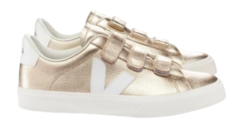 Baskets Veja Femme Recife Logo Chromefree Leather Platine White